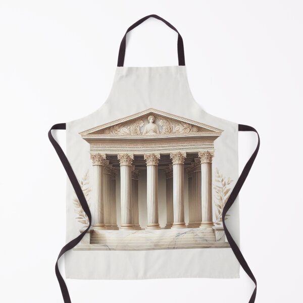 Item preview, Symmetrical Greek Temple – Classical Architecture Design designed and sold by Roberta Calabrese.