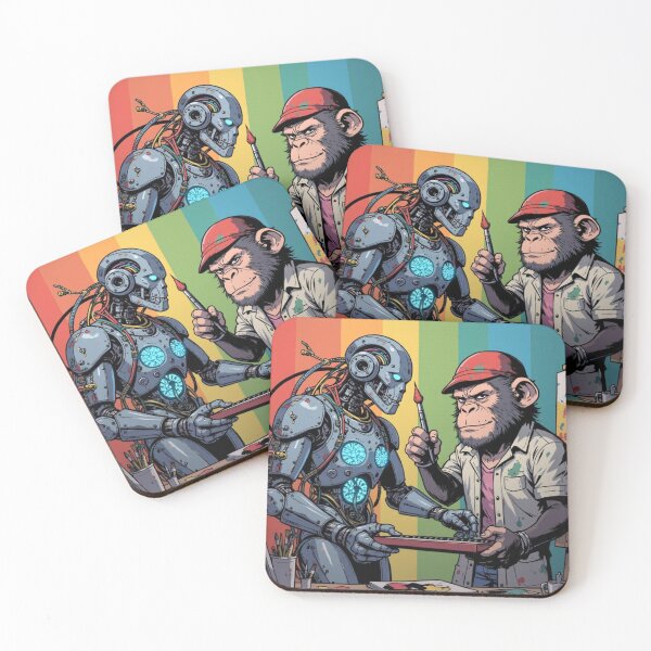 Item preview, Art War: Monkey vs Machine designed and sold by Tajekalphat.