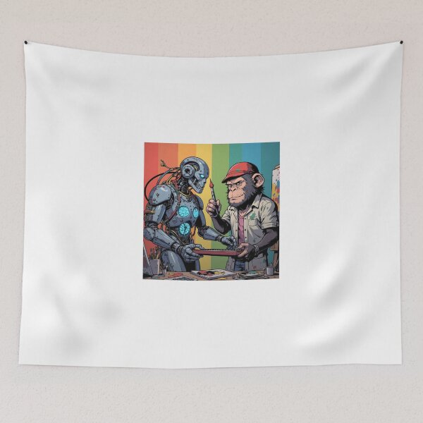 Item preview, Art War: Monkey vs Machine designed and sold by Tajekalphat.