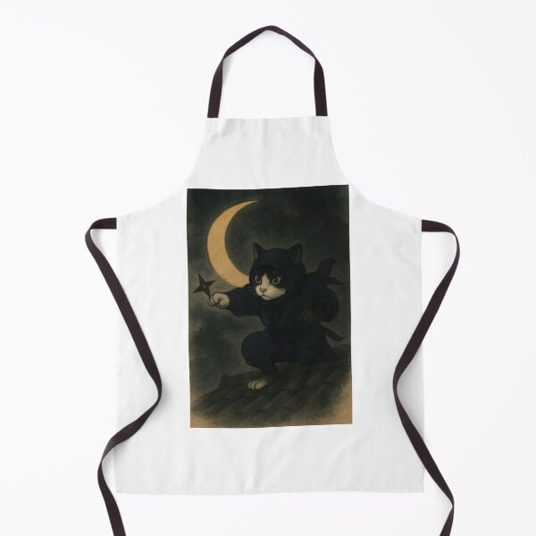 Item preview, Moonlight Mission – Ninja Cat in Action designed and sold by Zen Cat Studio.