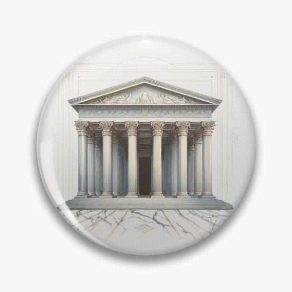 Item preview, Symmetrical Greek Temple – Classical Architecture Design designed and sold by Roberta Calabrese.