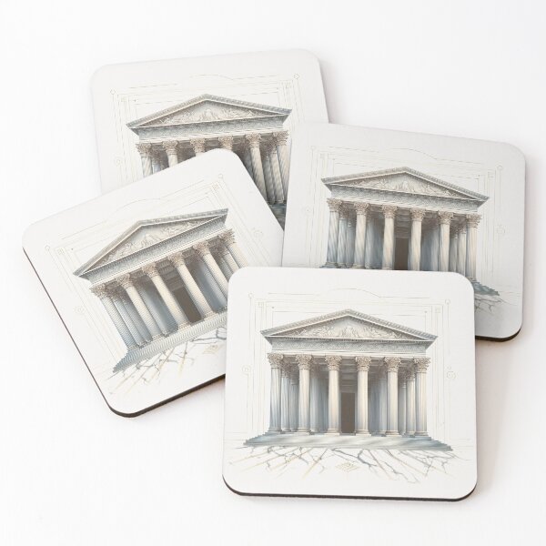 Item preview, Symmetrical Greek Temple – Classical Architecture Design designed and sold by Roberta Calabrese.