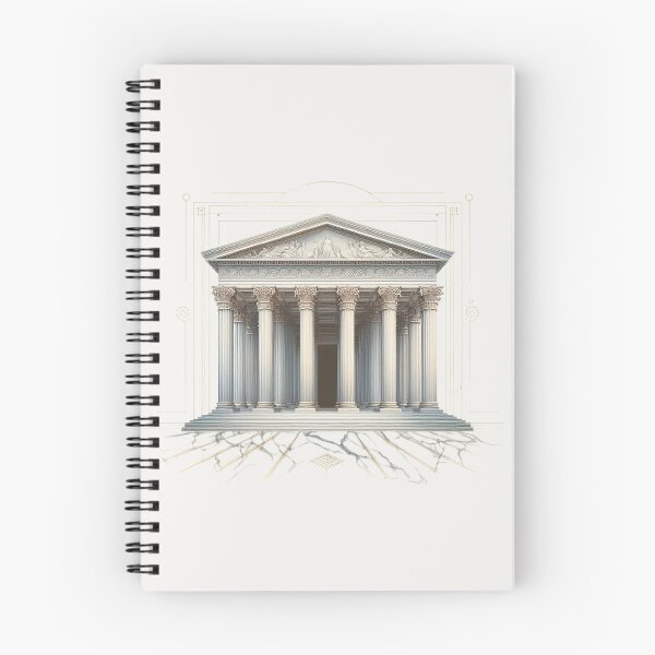 Item preview, Symmetrical Greek Temple – Classical Architecture Design designed and sold by Roberta Calabrese.