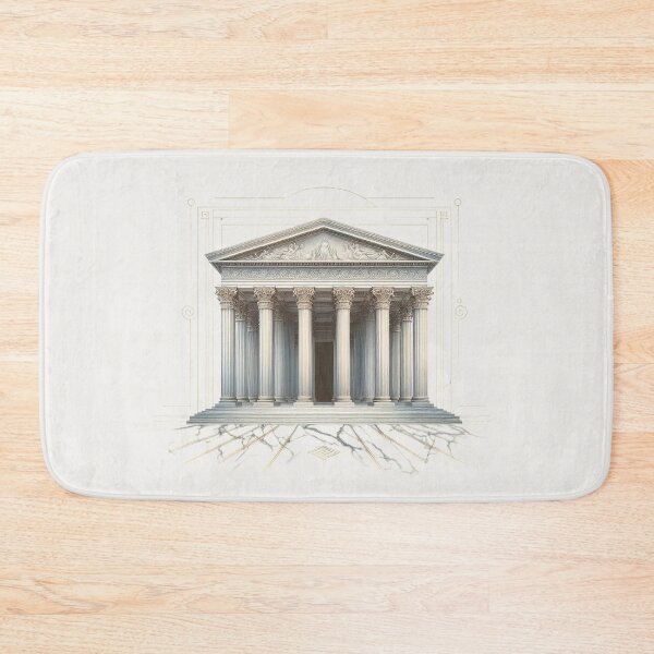 Item preview, Symmetrical Greek Temple – Classical Architecture Design designed and sold by Roberta Calabrese.