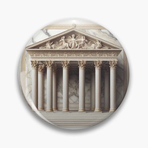 Item preview, Symmetrical Greek Temple – Classical Architecture Design designed and sold by Roberta Calabrese.