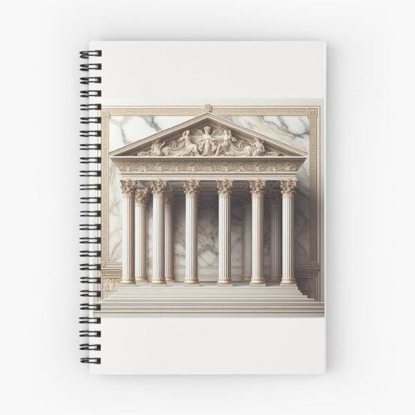 Item preview, Symmetrical Greek Temple – Classical Architecture Design designed and sold by Roberta Calabrese.