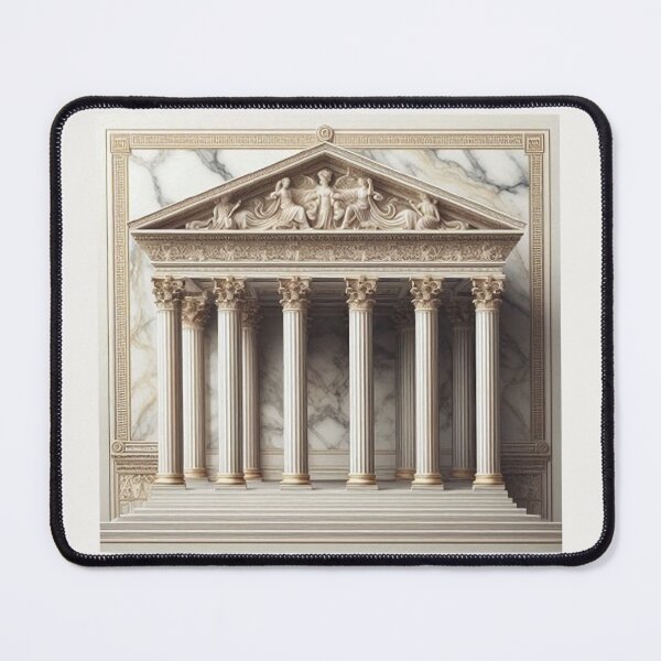 Item preview, Symmetrical Greek Temple – Classical Architecture Design designed and sold by Roberta Calabrese.