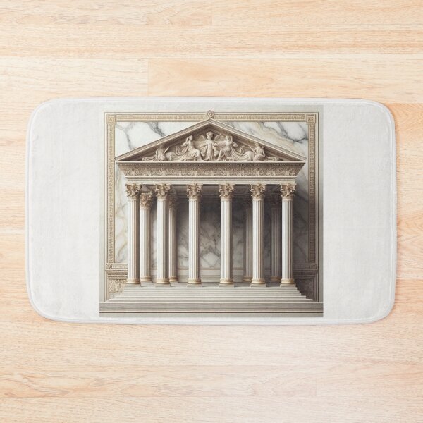 Item preview, Symmetrical Greek Temple – Classical Architecture Design designed and sold by Roberta Calabrese.