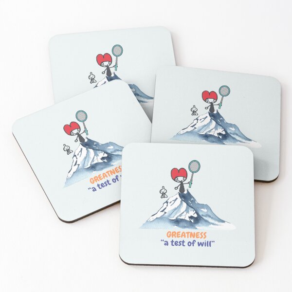 Item preview, Badminton (Greatness "a test of will") designed and sold by Words Grow Wings.