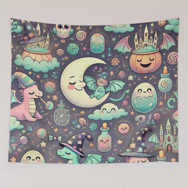 Item preview, Moonlit Baby Dragons designed and sold by Oonward2021.