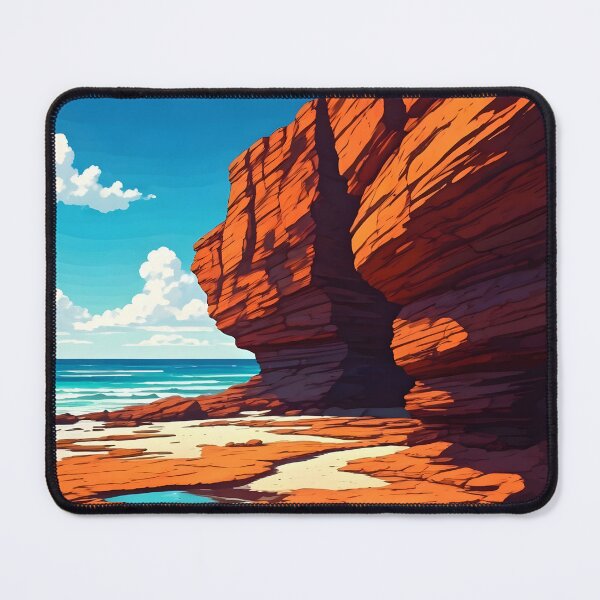 Item preview, Gantheaume Point, Broome: Deep Rust-Red Cliffs designed and sold by LSVart.
