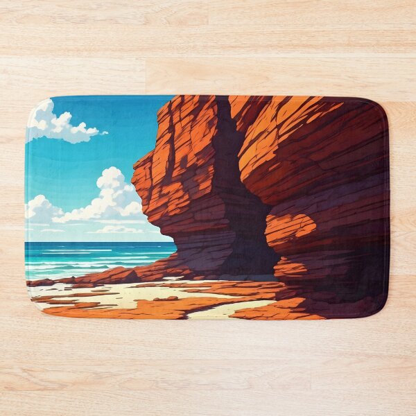 Item preview, Gantheaume Point, Broome: Deep Rust-Red Cliffs designed and sold by LSVart.