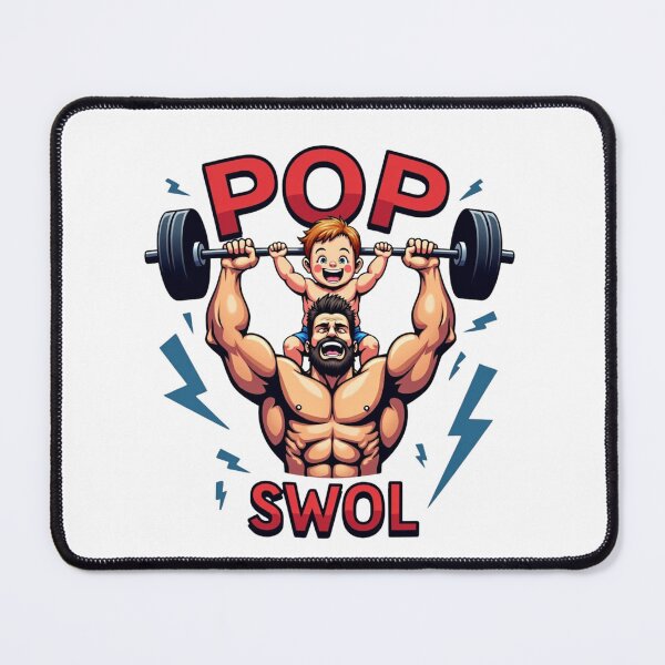 Item preview, Pop Swol Powerlifting Dad Goals father's Day  designed and sold by Taans-Creation.