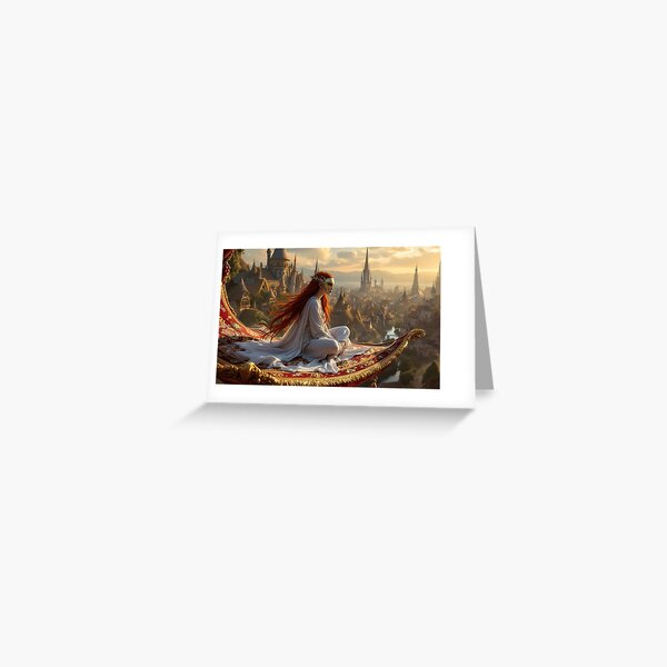 Flying on a Magic Carpet Greeting Card