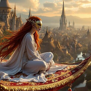 Artwork thumbnail, Flying on a Magic Carpet by LenCarol