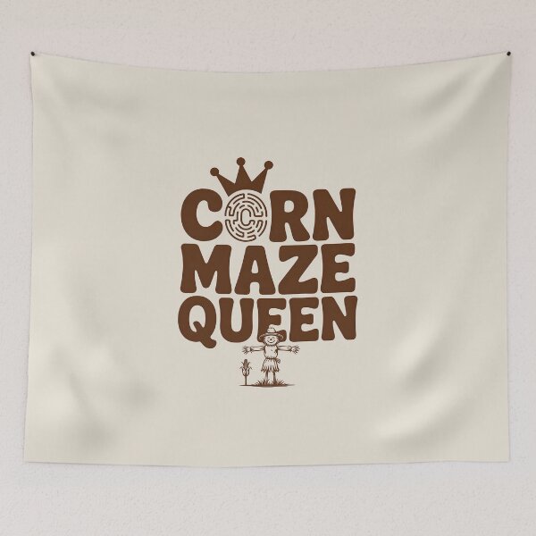 Item preview, Corn Maze Queen - Fun Fall Adventure Design designed and sold by Jollys-ArtShop.