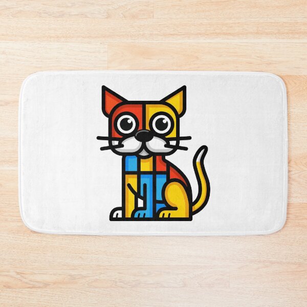 Item preview, Colourful illustration of a dog in a cubistic illustration style designed and sold by Stef Ringoot, cartoons and illustrations.