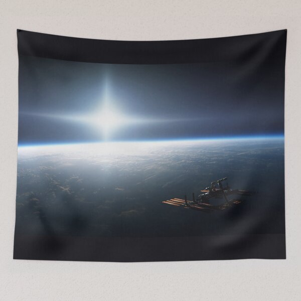 Item preview, Space Station Sunset designed and sold by SLOTH-SQUAD.