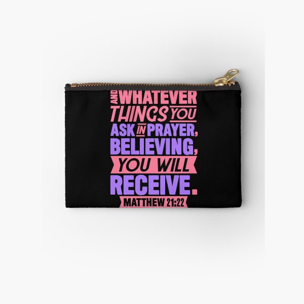 Item preview, Matthew 21:22 Whatever You Ask In Prayer Believing You Will Receive designed and sold by plushism.