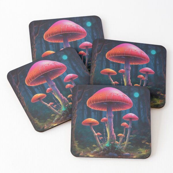 Item preview, neon mushrooms designed and sold by Celestial-Roots.