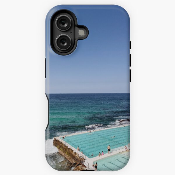 Item preview, Bondi Icebergs Pool Phone Case - Australian Coastal Swimming Paradise designed and sold by wonderingwithwinnie.