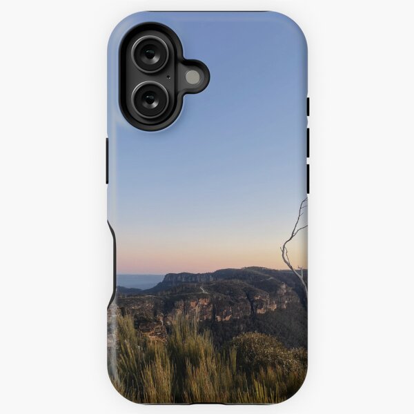 Item preview, Blue Mountains Sunset Phone Case - Australian Wilderness Landscape designed and sold by wonderingwithwinnie.