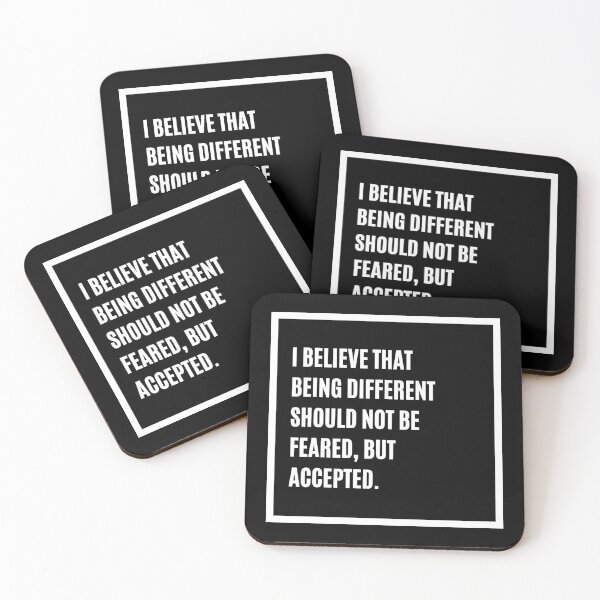 Item preview, Being Different Should Be Accepted – Bold Inspirational Quote Design designed and sold by Raven Studios.
