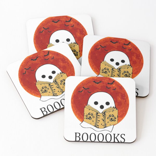 Item preview, Booooks Halloween Funny Cute Ghost Reading Library Books  designed and sold by birchcrest.
