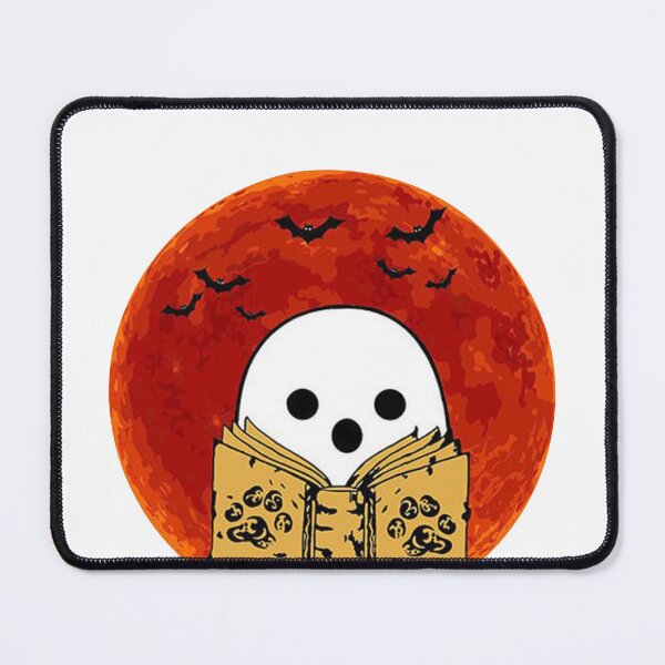 Item preview, Booooks Halloween Funny Cute Ghost Reading Library Books  designed and sold by birchcrest.