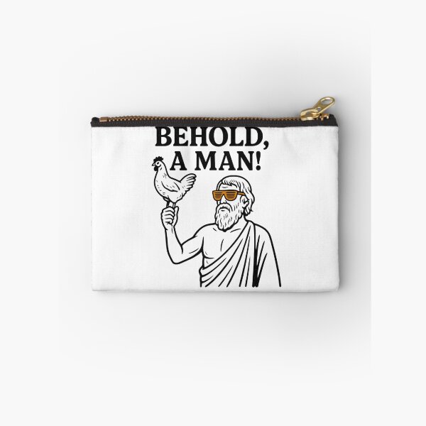 Item preview, Behold, a man! Diogenes the Cynic with chicken. Swag. Minimimalist. Philosophy gift. designed and sold by PHILOSOPHY-SWAG.