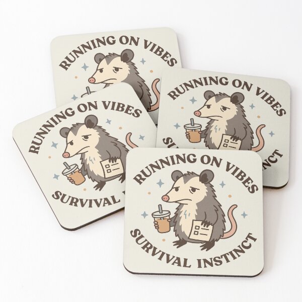 Item preview, Running on vibes and survival instinct  designed and sold by Lilac-kisses.