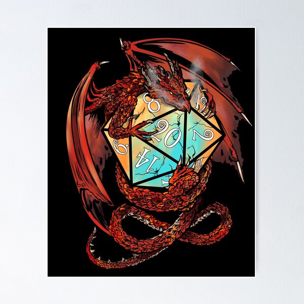 Red Dragon Dice Poster