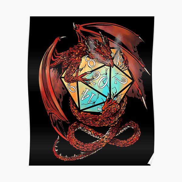 Red Dragon Dice Poster