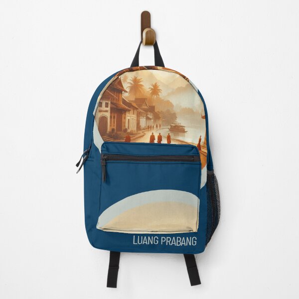 Item preview, Luang Prabang Laos in 80s Retro Style – Vintage AI City Design for Travel Lovers, Urban Fashion & Nostalgic Tourists designed and sold by knalpot-design.