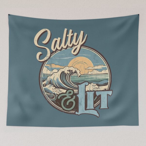 Item preview, Stay Salty and Lit Matthew 5 Sermon on the Mount Salt and Light Christian Bible Verse designed and sold by InkyPixelPrints.