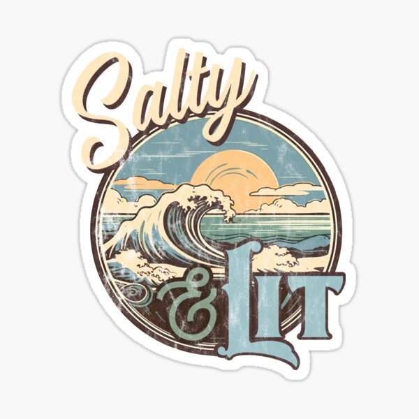Item preview, Stay Salty and Lit Matthew 5 Sermon on the Mount Salt and Light Christian Bible Verse designed and sold by InkyPixelPrints.