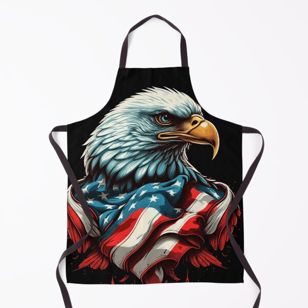 Item preview, Patriotic Bald Eagle USA Flag designed and sold by Wild-Co.