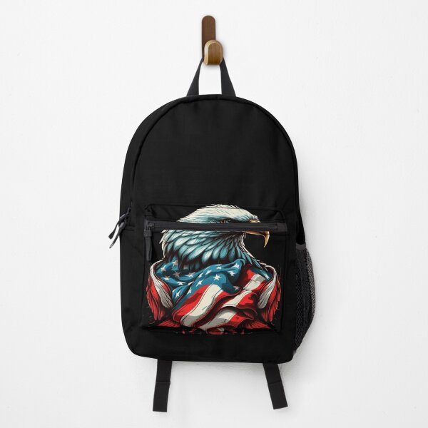 Item preview, Patriotic Bald Eagle USA Flag designed and sold by Wild-Co.
