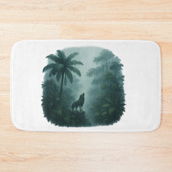 Item preview, Rainy Tropical Forest Wolf designed and sold by WolfPixelRo.