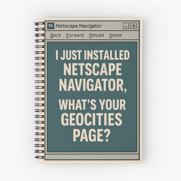 Item preview, Netscape & Geocities Forever designed and sold by DarkEchoDesigns.
