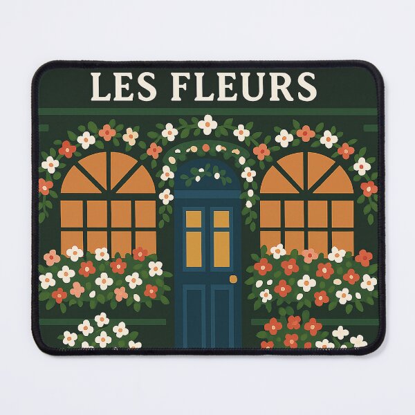 Item preview, Charming French Flower Shop Illustration – Les Fleurs Boutique Art designed and sold by weirdfishes123.