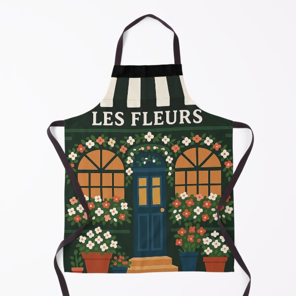 Item preview, Charming French Flower Shop Illustration – Les Fleurs Boutique Art designed and sold by weirdfishes123.