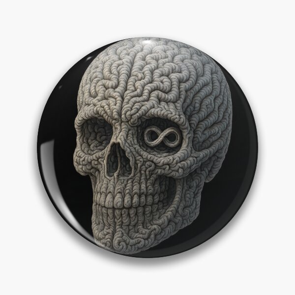 Item preview, Infinity Skull Fractal Endless Thought designed and sold by Shoot-The-Moon.