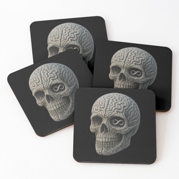 Item preview, Infinity Skull Fractal Endless Thought designed and sold by Shoot-The-Moon.