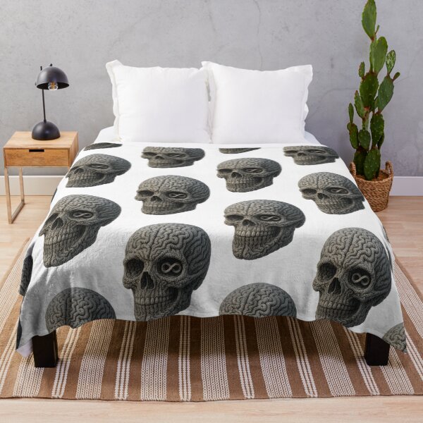 Item preview, Infinity Skull Fractal Endless Thought designed and sold by Shoot-The-Moon.