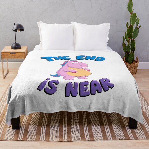 Item preview, The End is Near, Unicorn, doomsday, Jesus, funnyfits70, Humor, Funny, retro, vintages, funny quotes, animal humor, designed and sold by FunnyFits70.