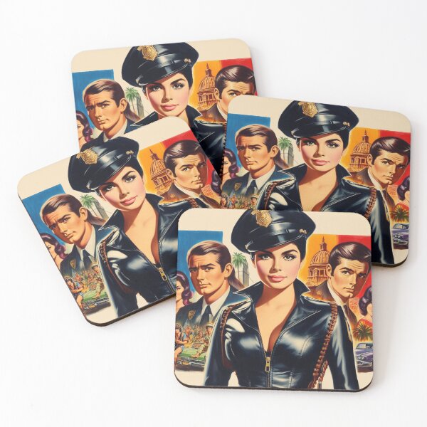 Item preview, Retro Cop Girl designed and sold by PulpVintage.