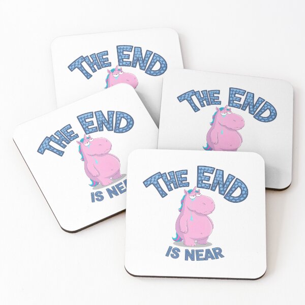 Item preview, The End is Near, Unicorn, doomsday, Jesus, funnyfits70, Humor, Funny, retro, vintages, funny quotes, animal humor, designed and sold by FunnyFits70.