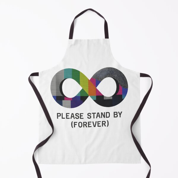 Item preview, Please Stand By Forever Retro Glitch Infinity Tee designed and sold by Shoot-The-Moon.