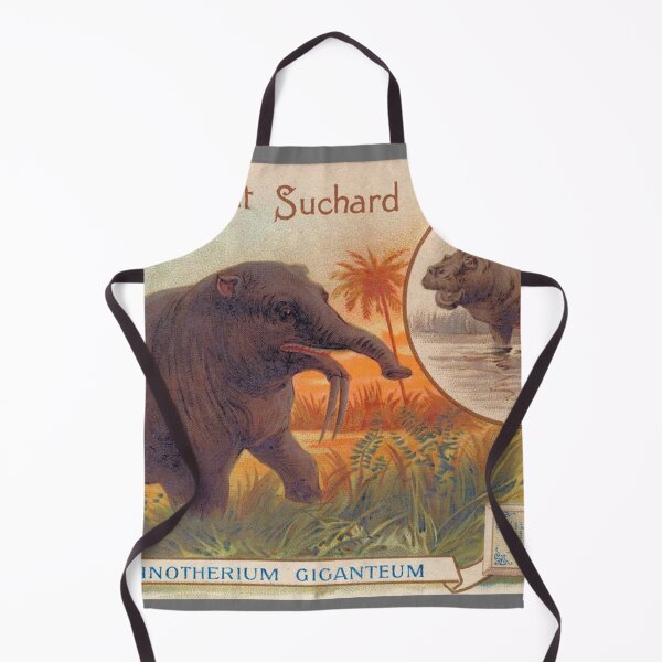 Item preview, Deinotherium Giganteum and hippopotamus designed and sold by Vintage Designs +.